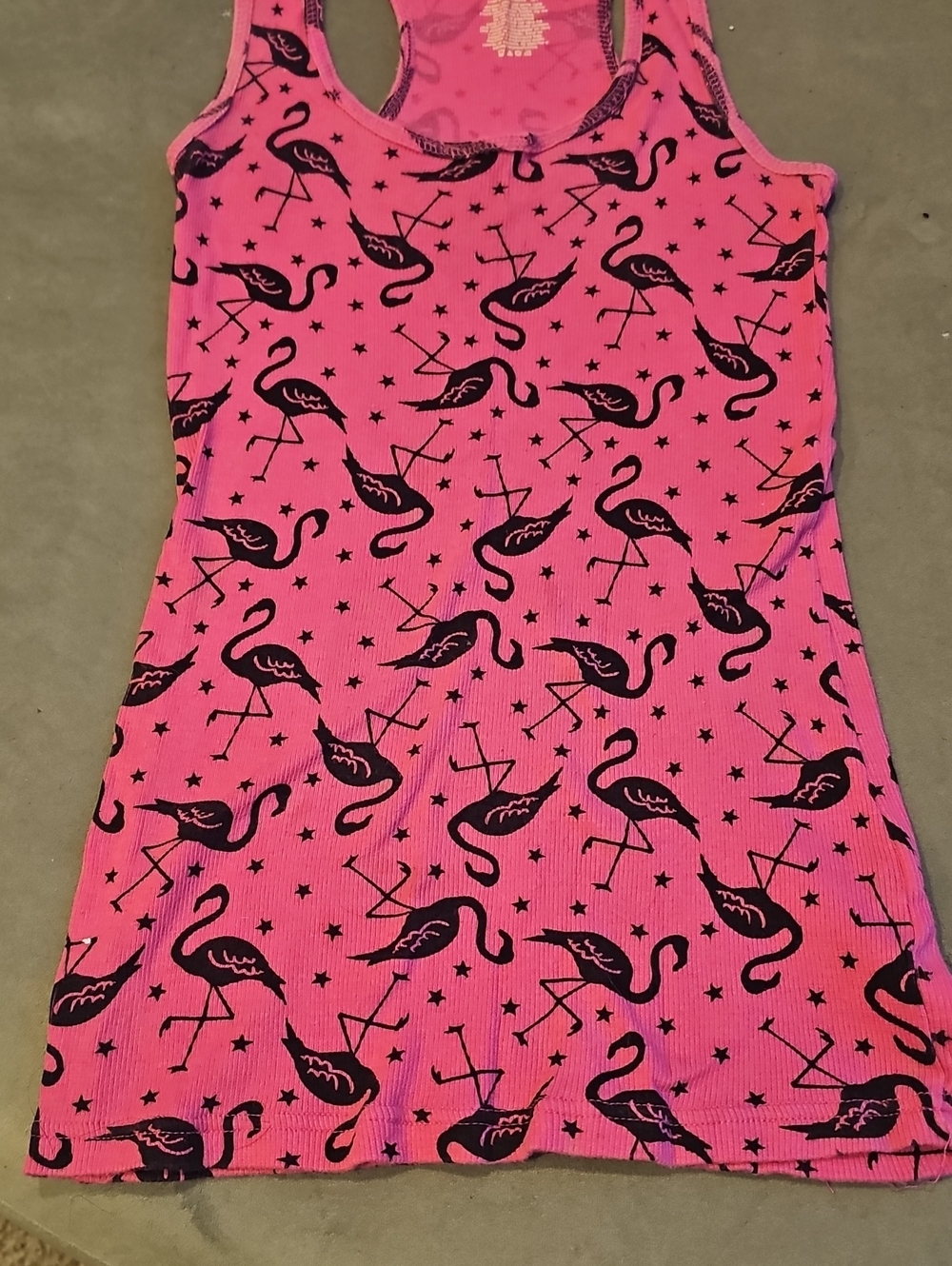 OP Girls Pink Flamingo Print Tank Top